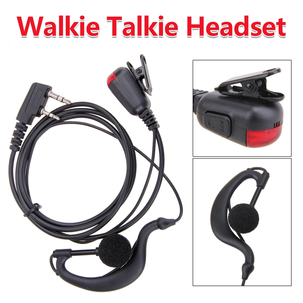 

2-контактные наушники-вкладыши для раций, многофункциональные наушники G-образной формы, гарнитура для раций, аксессуары для двусторонней радиосвязи