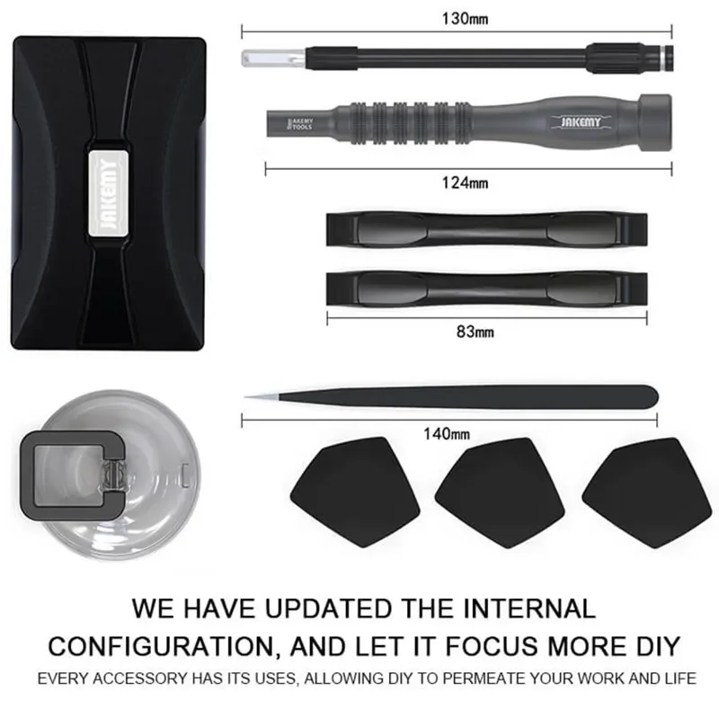 JAKEMY JM-8172 Universal Repair Screwdriver Kit for Mobile Phone Camera Tablet Disassembly Repair Precision Bolt Driver Set