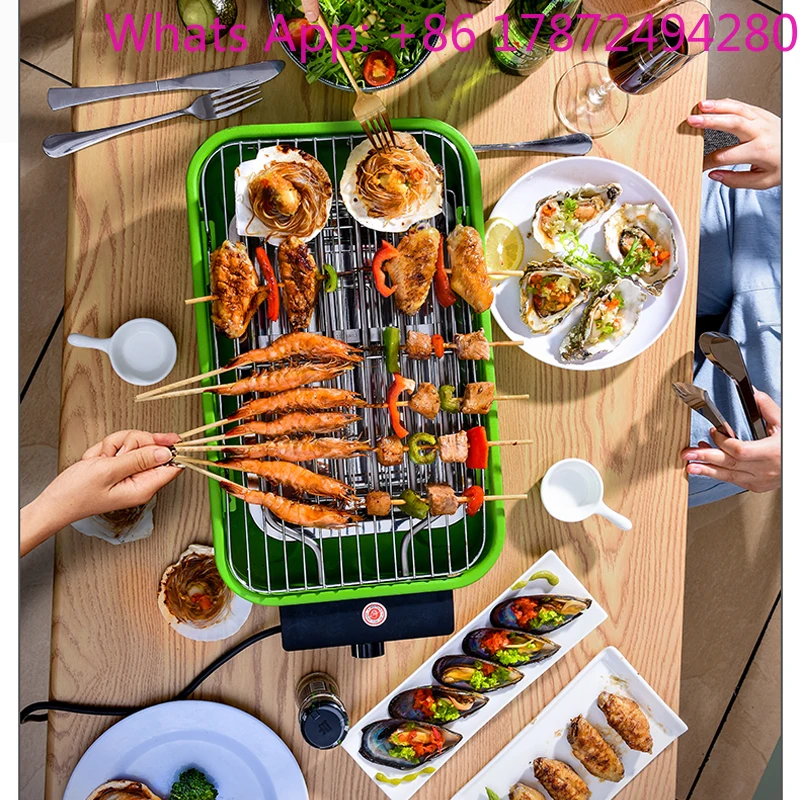 Electric Oven Smoke-free Non Stick Baking Pan Grill Skewers Household Machine Barbecue BBQ Restaurant Equipments