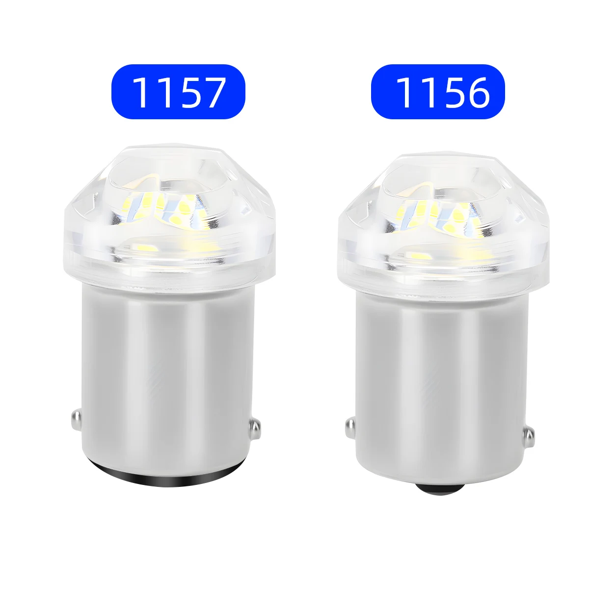 2Pcs 1156 BA15S 1157 BAY15D LED Bulbs 9SMD Super Bright 6000K White DRL Car Backup Reverse Light Signal Lamp Strobe Light