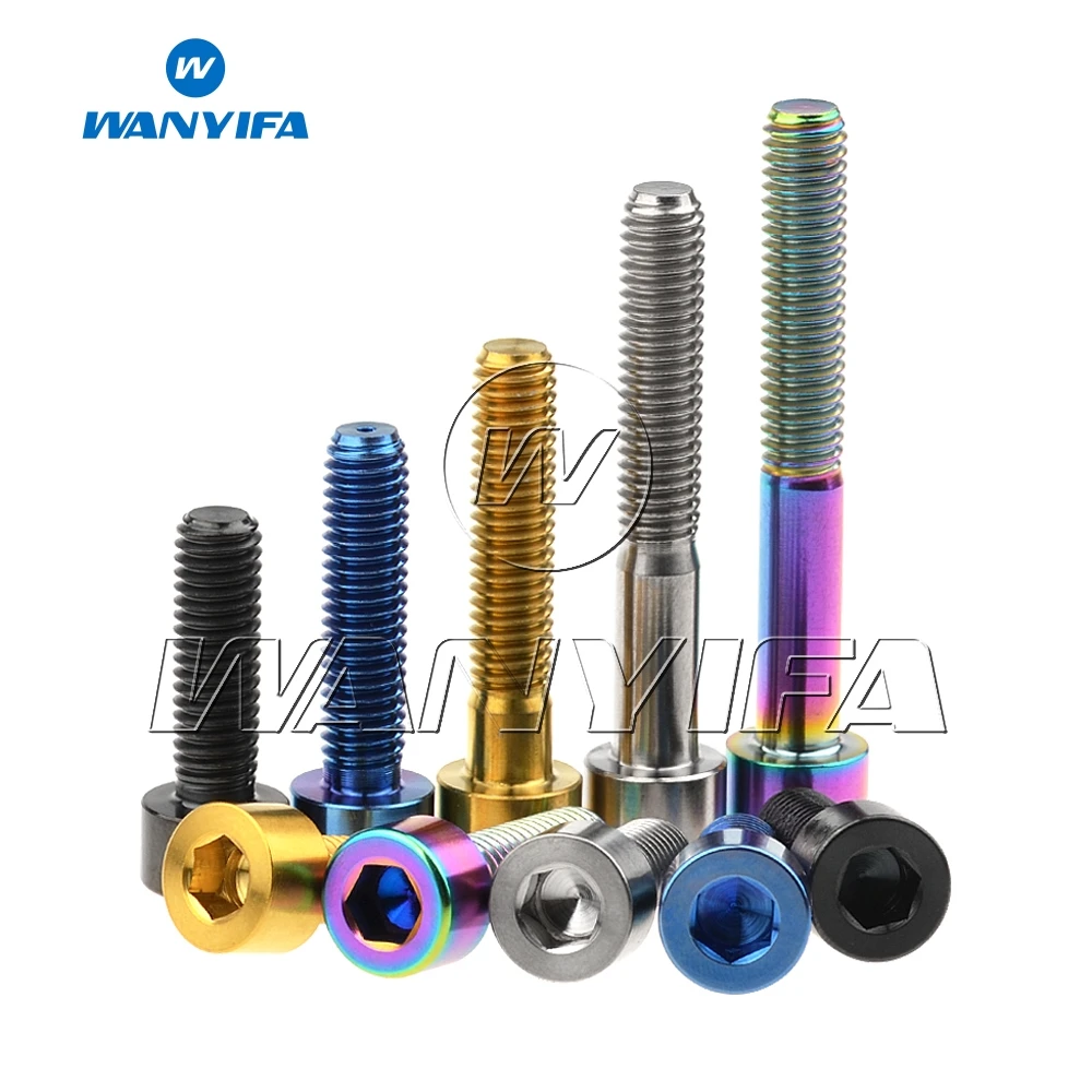 Wanyifa Titanium Blots M5/M6X10/12/15/16/18/20/23/25/30/35/40/45/50/55/60/65Mm Hexagon Socket Head Cap Screws for Bicycle - Image 3