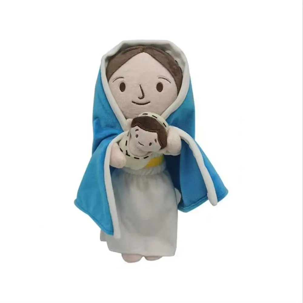 

Classic Christ Religious Jesus with Smile Stuffed Figurine Virgin Mary Stuffed Religious Savior Jesus Room Decor