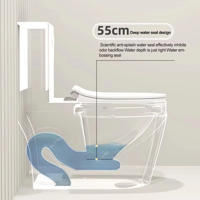 Factory Gold Line White Color Toilets Easy-cleaning and Space-saving Wholesale Special Design S-trap Toilet Bowl