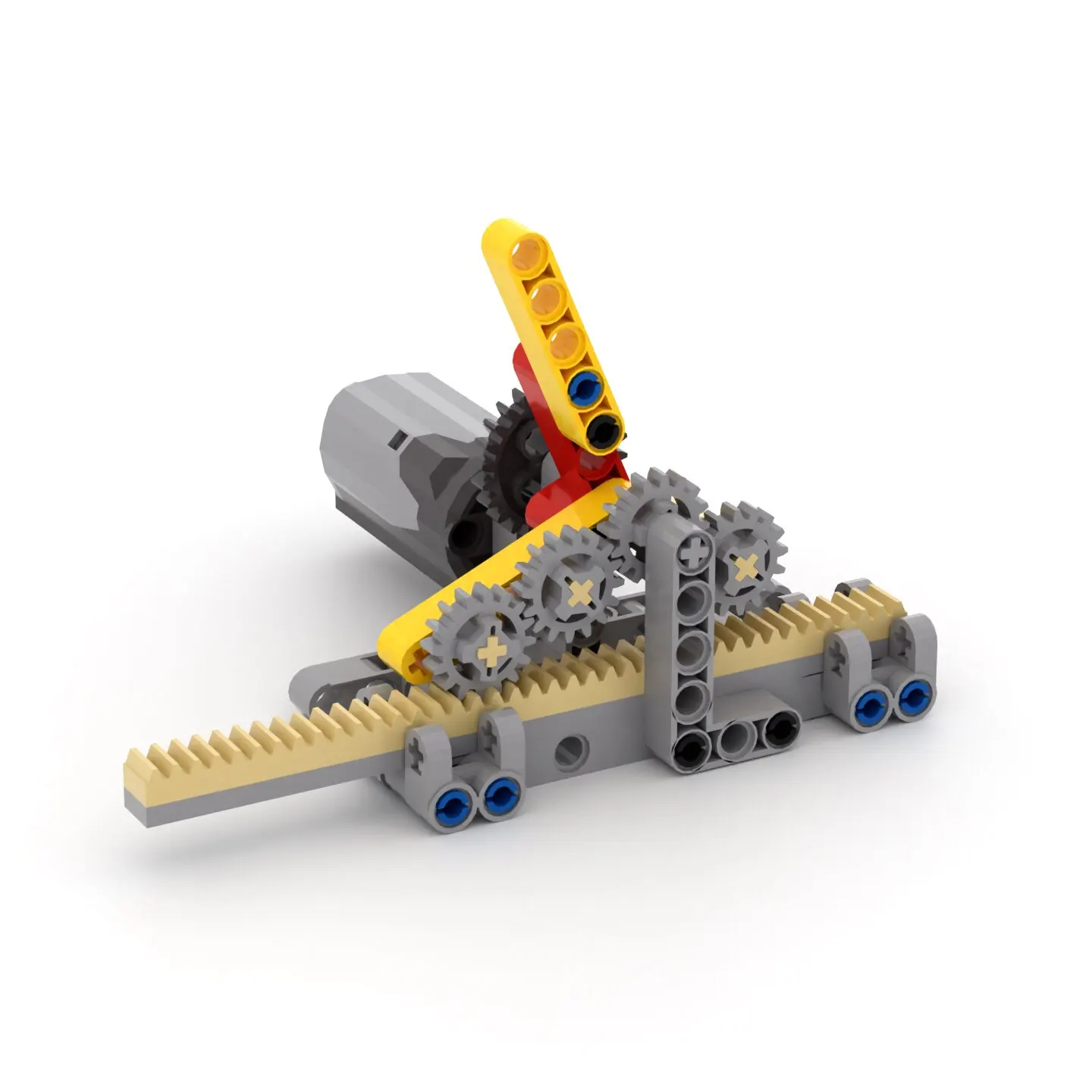MOC STEM Technological Building Blocks Gear Mechanism Model Science Toys For Student Antistress Assembly Bricks Teaching Aid Kit