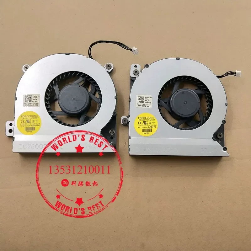 Original Dell Alienware M18x R2 Fan for Dell Alienware M18x R2 GPU CPU Cooling Fan 0RTRCG