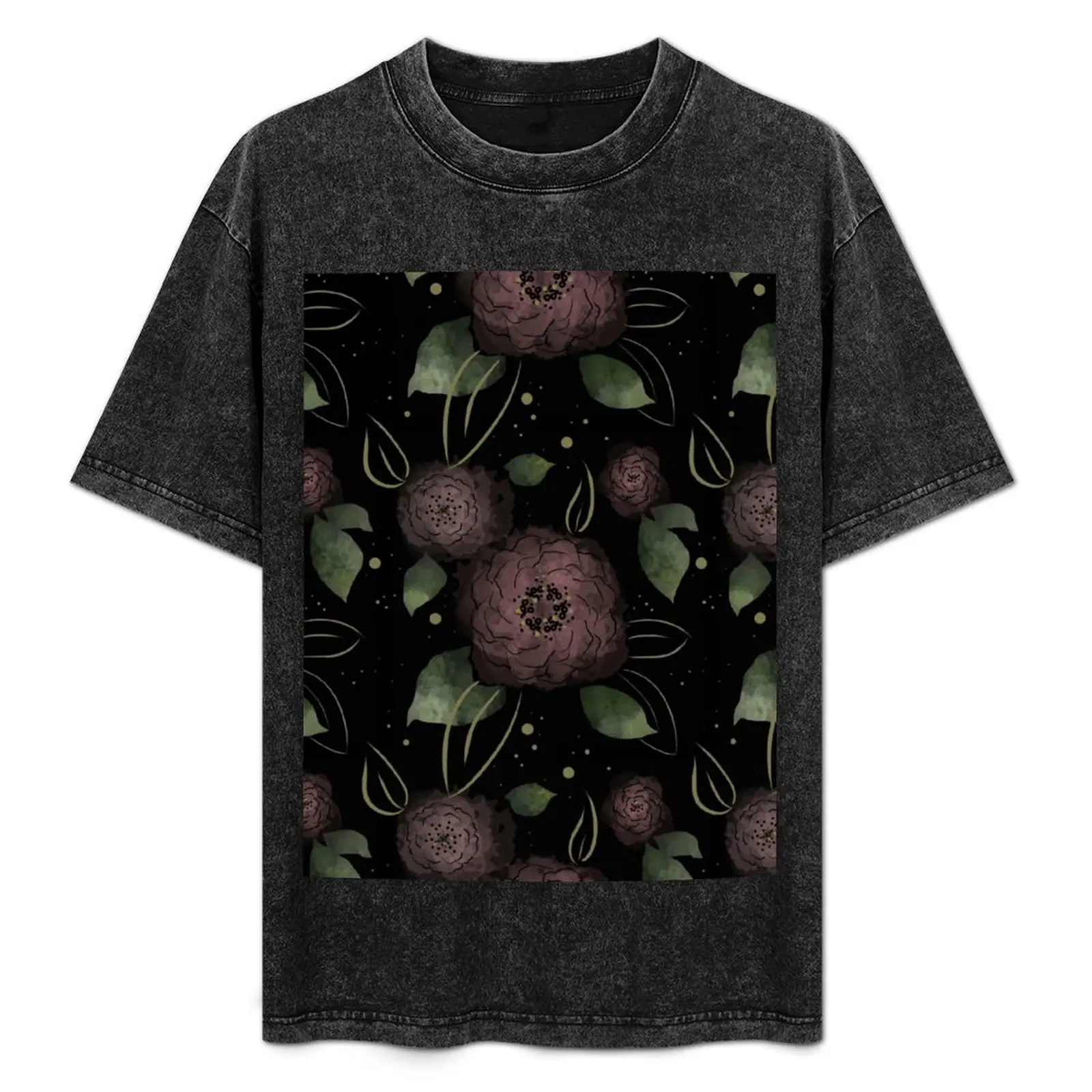 

Floral Rose T-Shirt blue lock luxury t-shirt plus size clothes mens t shirt