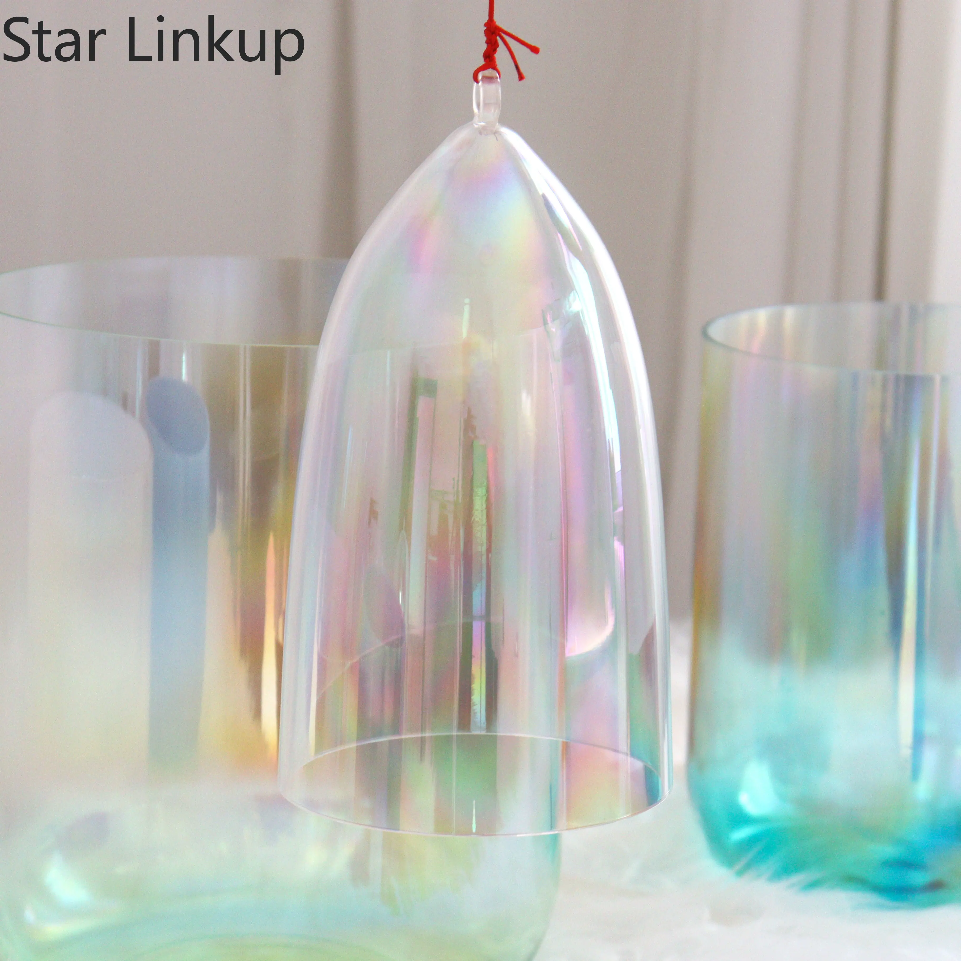 Star Linkup Cosmic‑Light Alchemy Quartz Crystal Singing Bell, Energy Balancing Spiritual Percussion Instrument for Meditation and Vibration Sound Healing