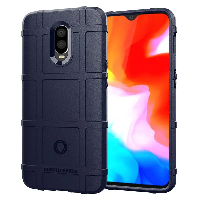 Shockproof Shield Cases for Oneplus 6T Full Protective Silicone Armor Cover for oneplus6t One Plus 6t Rubber Matte Phone Case