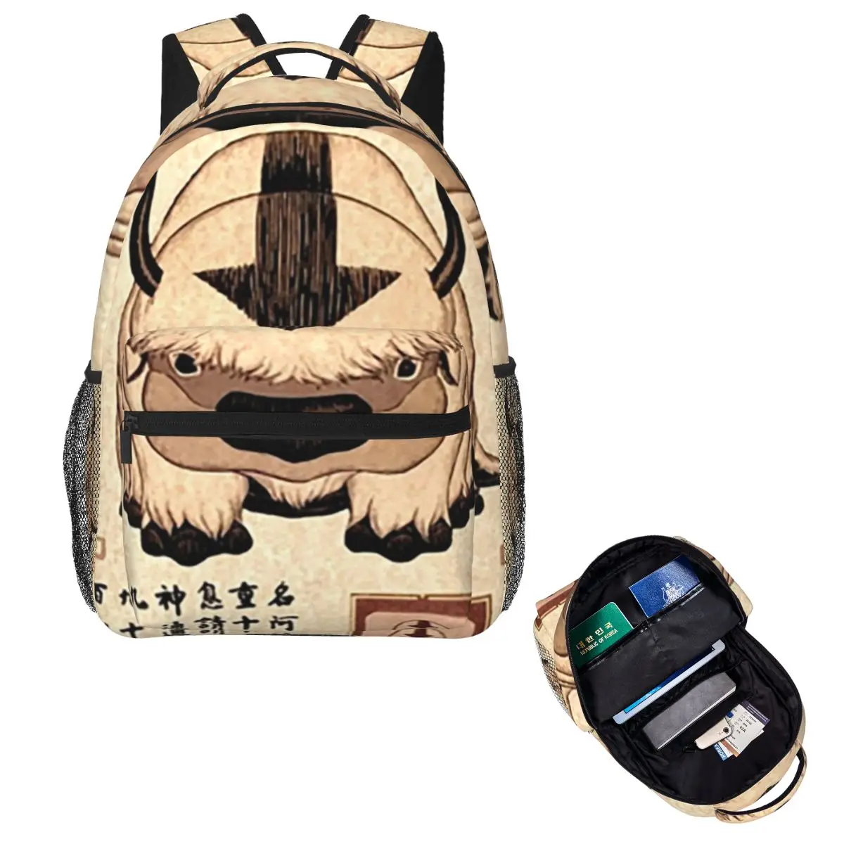 Avatar The Last Airbender Lost Appa Poster Backpack Hot Sale Daypack Large Capacity Boys Girls BookBag School Bag Shoulder Bags