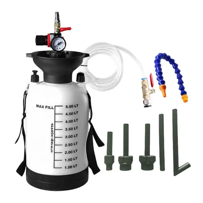 

Transmission Filler 5L Fluid Evacuator Fluid Pump Kit Oil Pump Extractor With Adapters Gearbox Oil Transfer System For