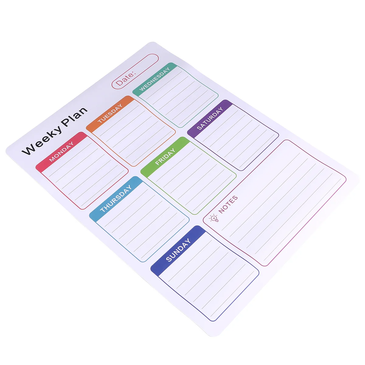 

1pc Magnetic Calendar Schedule Sticker Weekly Planner Weekly Planner For Fridge Schedule Organizer Family Message Board