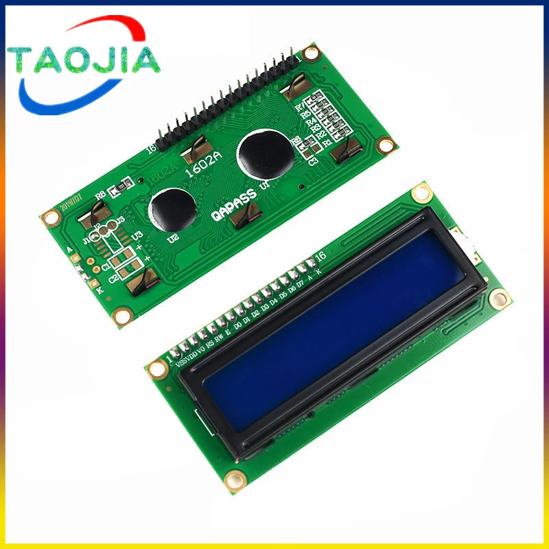 LCD1602 1602 LCD Module Blue / Yellow Green Screen 16x2 Character LCD Display PCF8574T PCF8574 IIC I2C Interface 5V for arduino
