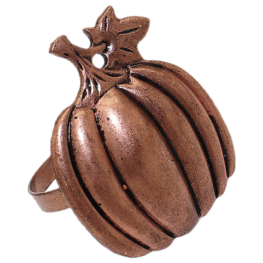 

Halloween Pumpkin Napkin Ring Decorative Buckle Rustic Table Setting Fall Thanksgiving Dinner Party Supplies Napkins Rings