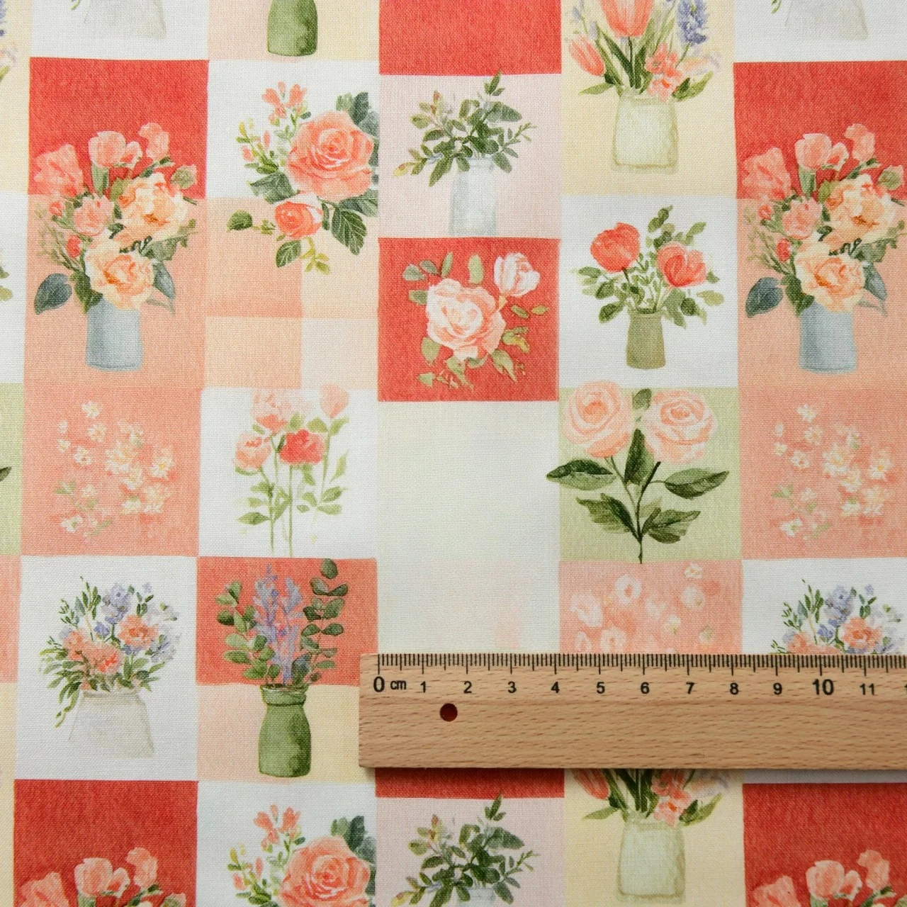 145x50cm 20s Baumwollstoff im Ölgemälde-Stil mit Vintage-Blumendruck für DIY-Tischdecken, Vorhänge und Näharbeiten – Detail 28