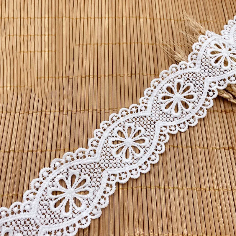 

30Yards White Black Milk Silk Lace Trim Handmade Crafts DIY Lace Ribbon Scrapbooking Curtain Table Cloth Sewing Accessories
