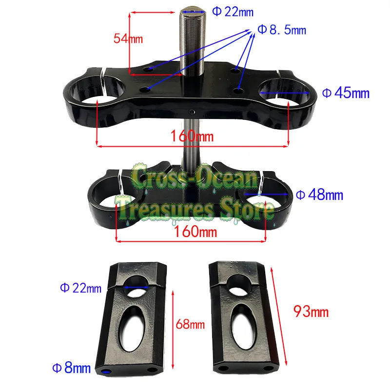 

Малый и средний размер, высокий соревнований, передний амортизатор объемом 110–150 куб.см, верхняя и нижняя пластина, компенсационный блок, направление KLX