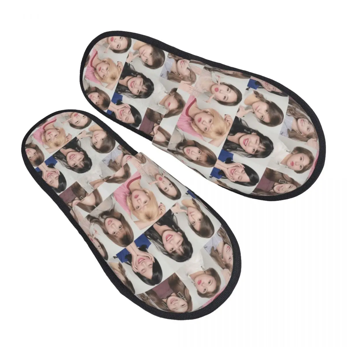 

Женские домашние тапочки Kpop Twice с принтом на заказ, мягкие теплые милые пушистые тапочки из пены с эффектом памяти, домашняя уличная обувь