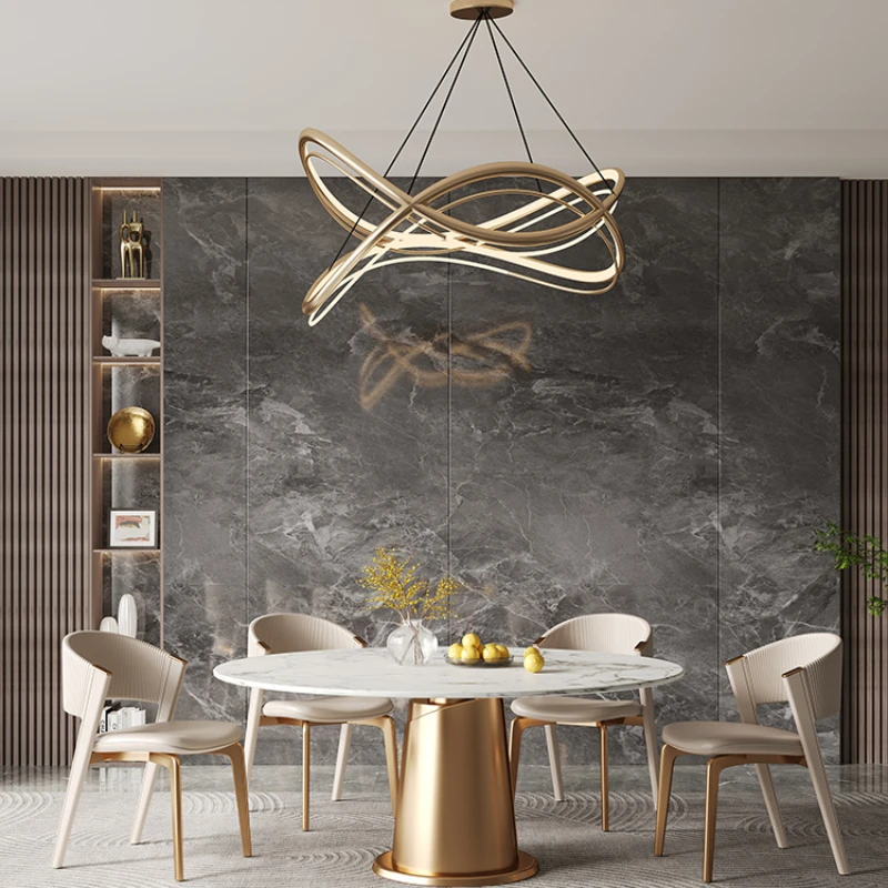 Minimalist Chairs Chair for Desk Leather Living Room Office Interior Dining Soft Hotel Chaise Salle a Manger Design Furniture image 2