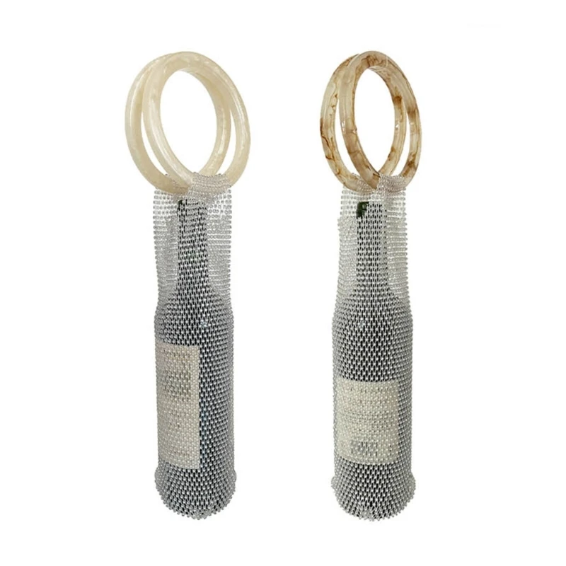 

Portable Wine Bottle Insulation Bag Diamond Water Bottle Holder Handwoven Bags