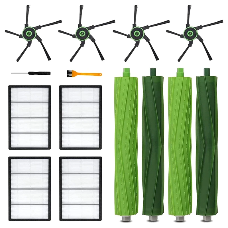 Irobot Roomba S9 (9150) S9 + S9 Plus (9550) S serisi için ana fırça yan fırça filtresi