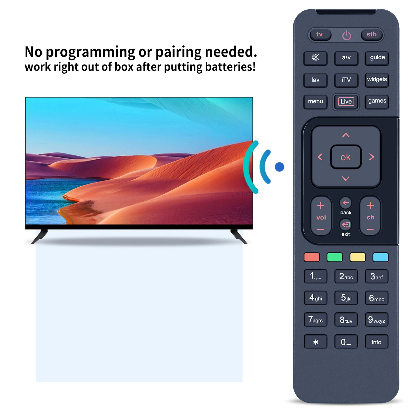 กล่องทีวีตั้งด้านบน RC2263806รีโมทคอนโทรล/03สำหรับ airtel DTH