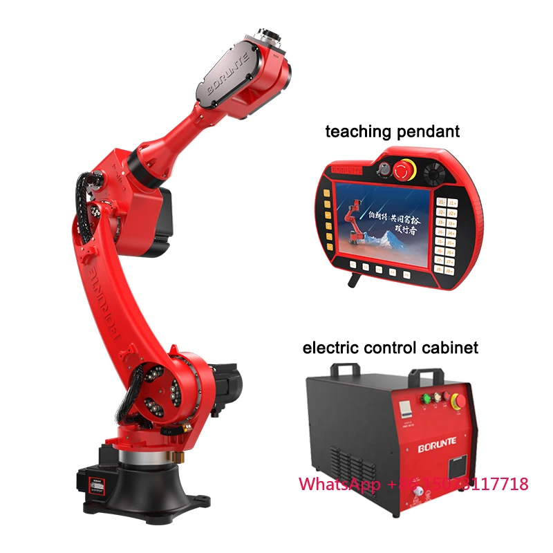 BORUNTE روبوت صناعي للبيع 30 كجم ذراع كوبوت بستة محاور مع PLC وعلبة تروس لتطبيقات اللحام