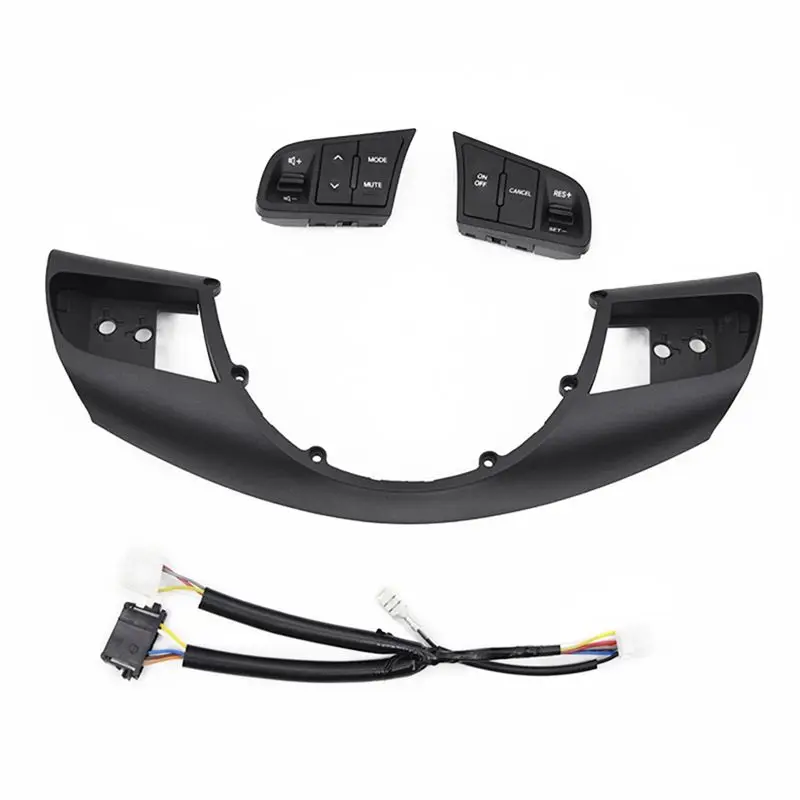 A13F-Car Steering Wheel Audio Control Button Cruise Control Switch With Frame For KIA Soul Forte 2014-2017