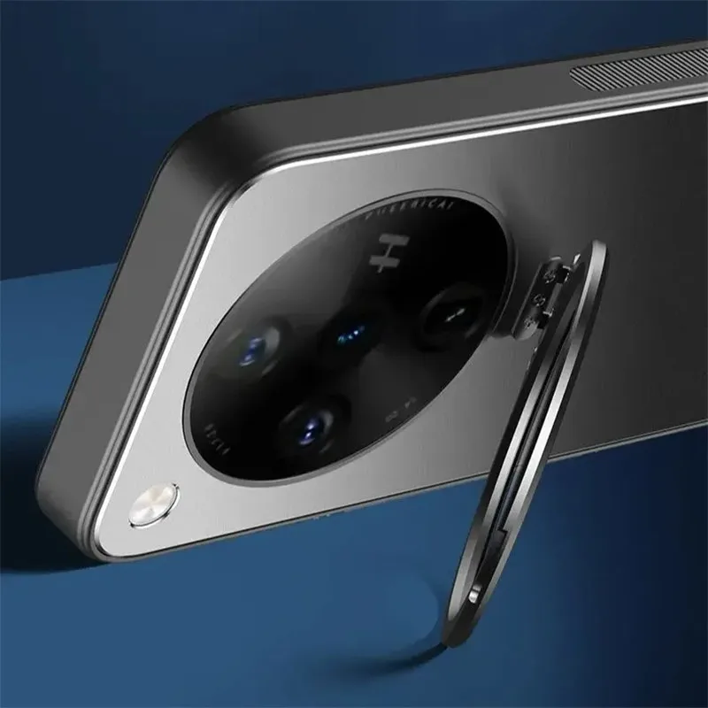 Case For OPPO Find X7 Ultra Shockproof TPU+Metal 2in1 Camera Lens Full Coverage Back Cover Magnetic Car Case FindX7 FindX7Ultra