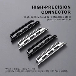 2pcs Original 1:1 Apple Watch Series 10 Ultra Adapter For Apple Watch Strap 49mm 46mm 42mm Stainless Steel Connector