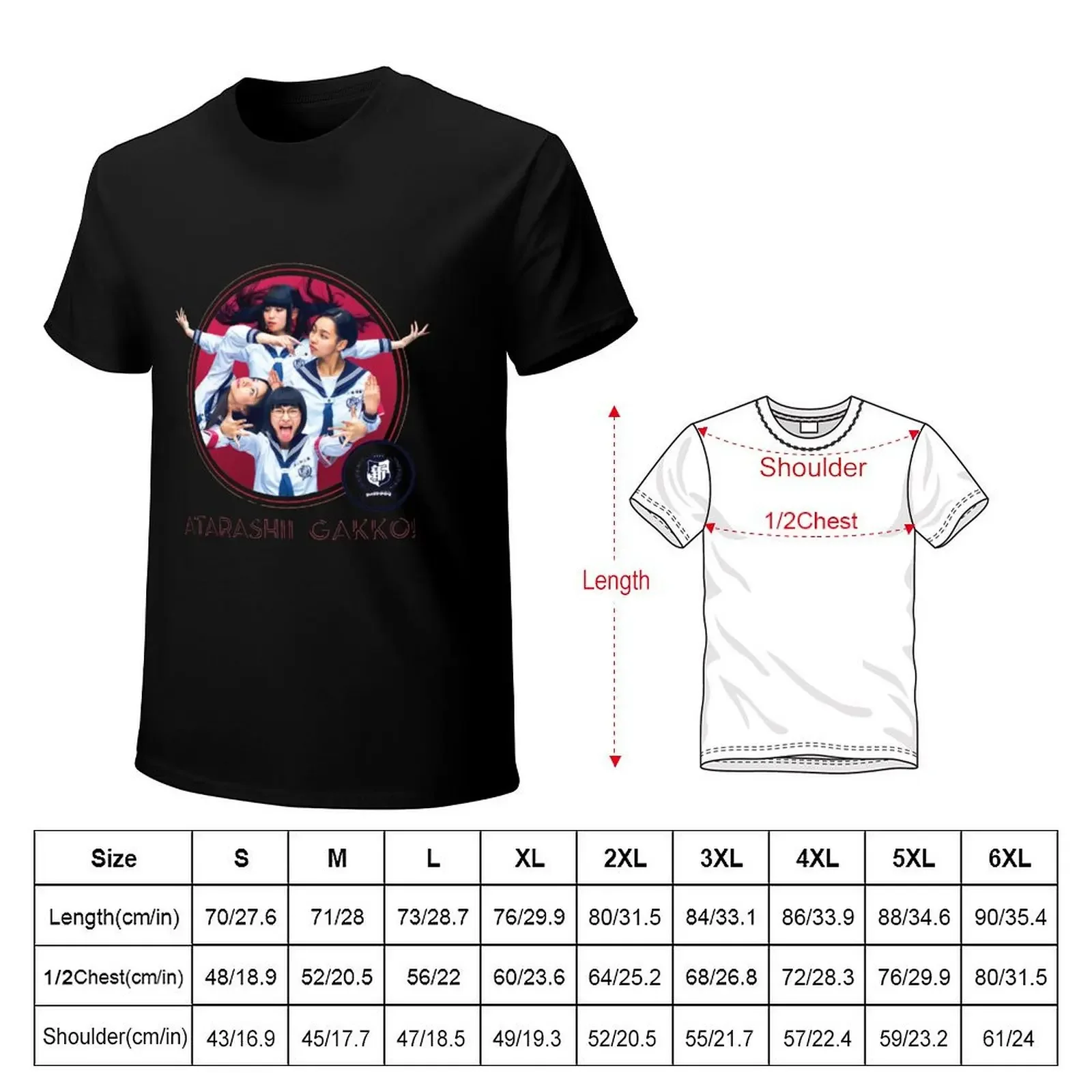 Atarashii Gakko vintage, atarashii gakko, 88 gakko weird T-Shirt oversized graphic tee anime clothes mens graphic t-shirts pack