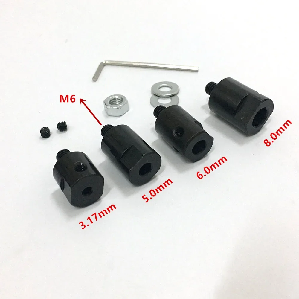 

M6 3.17mm 4mm 5mm 6mm 8mm Saw blade connecting Rod Angle Grinder Spindle Adatper for Polish cutting Machine Electric drill motor