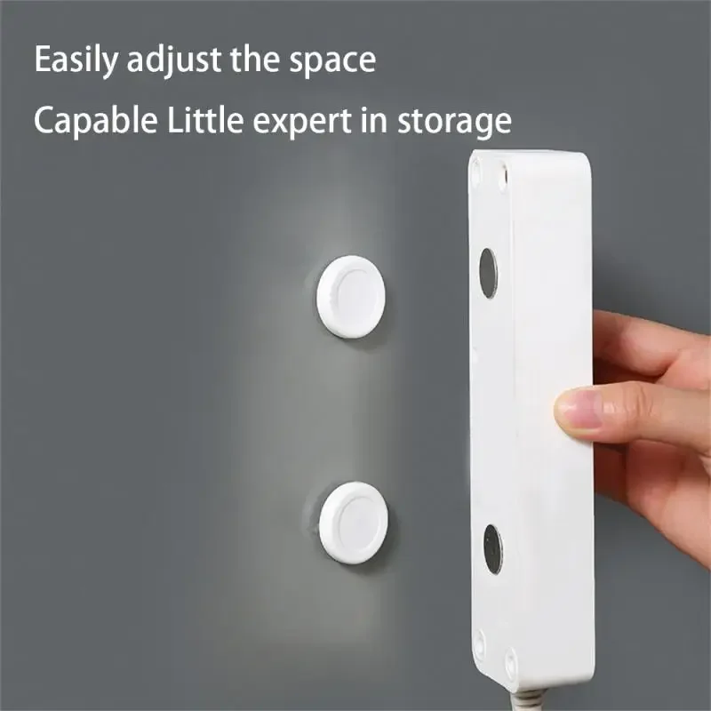 10/6/4/2/1PCS Strong Magnetic Hooks Wall Mount Anti-Lost Magnet Storage Holder Remote Control Fridge Sticker Home Organizer Hook