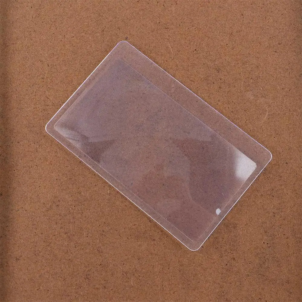 3X For Reading Newspaper Book Made Of Plastics Transparent Magnifying Glass Fresnel Lens Loupe Magnifiers