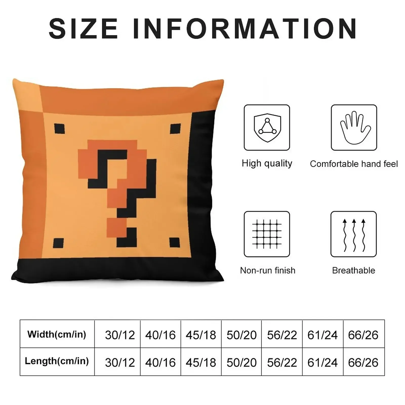 The Question Block? Throw Pillow Pillowcases Cushion Covers Sofa Cushion Cover Sofa Cushions Cover bed pillows pillow