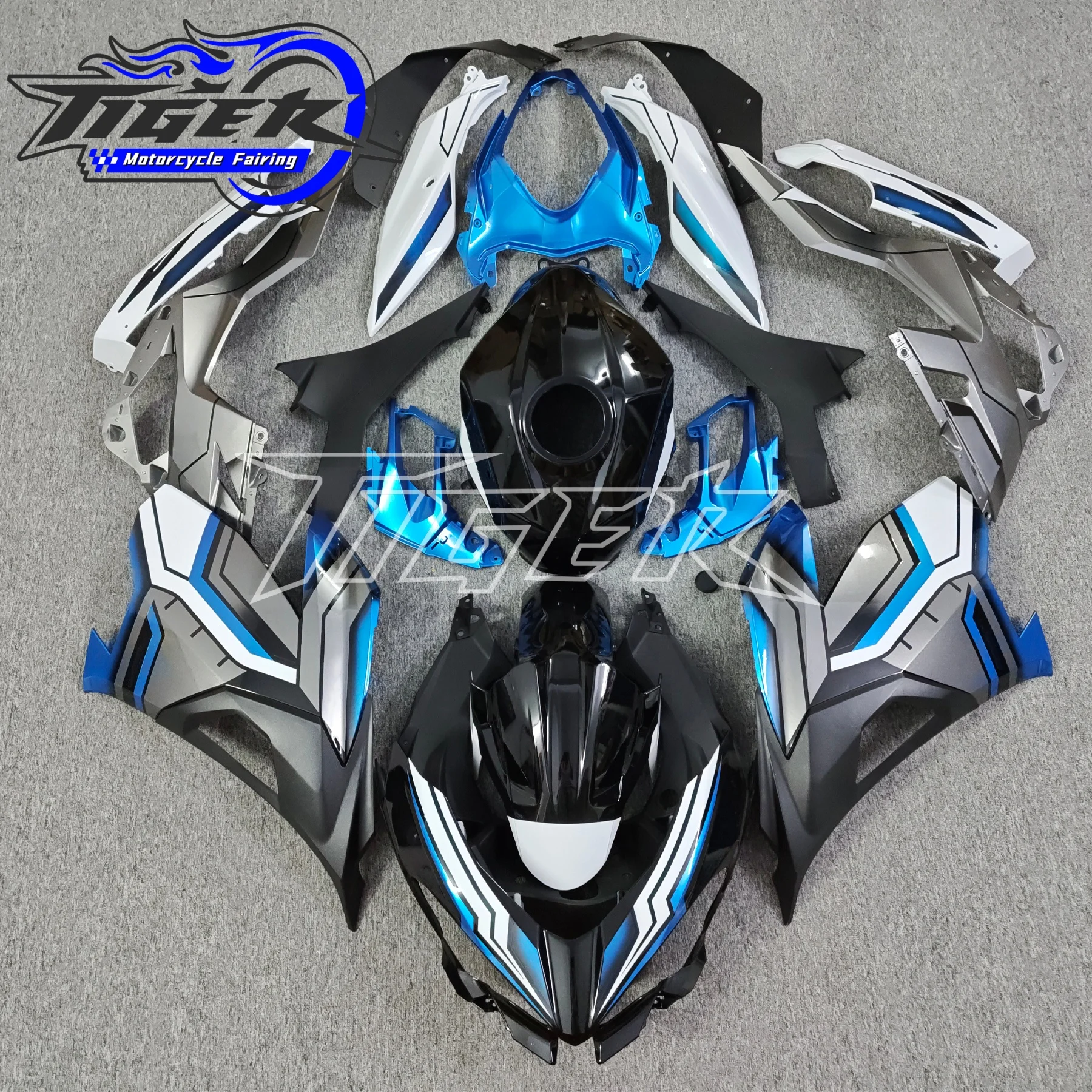 Motorcycle Whole Fairings Kit For Ninja400 EX400 For Ninja EX 400 2018 2019 2020 2021 2022 2023 Fairing Bodywork Set White