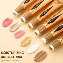 Penna per trucco multifunzionale a 6 colori Glitter Contouring Face Shimmer Highlight Blush Liquid Contour Cushion Applicator