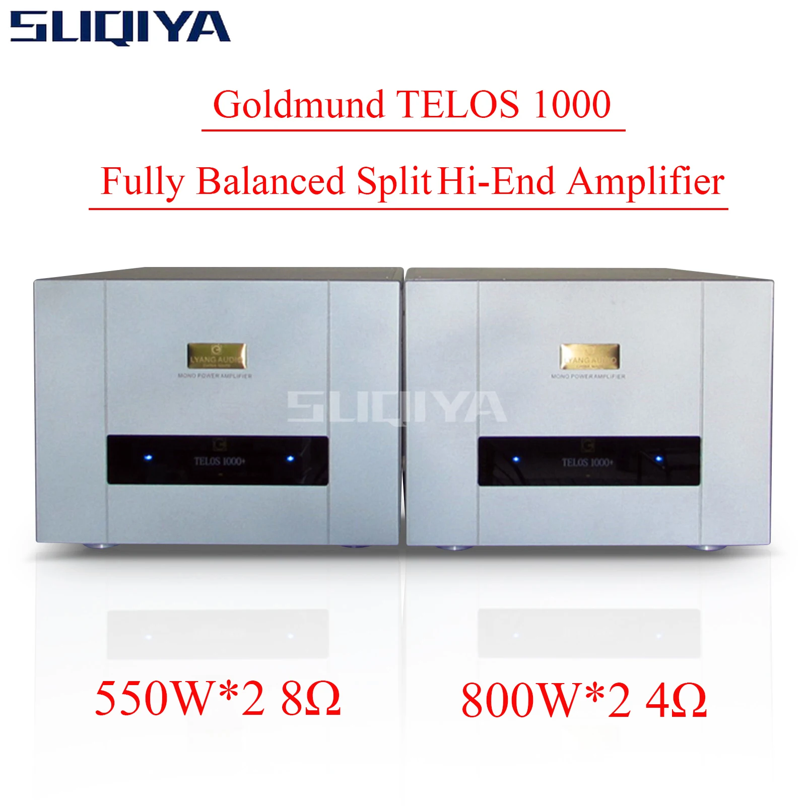 

SUQIYA-Goldmund Telos 1000 Power Amplifier 550W *2 8Ω HIFI Fully Balanced Home High-end Audio Amplifier Split Amplifier