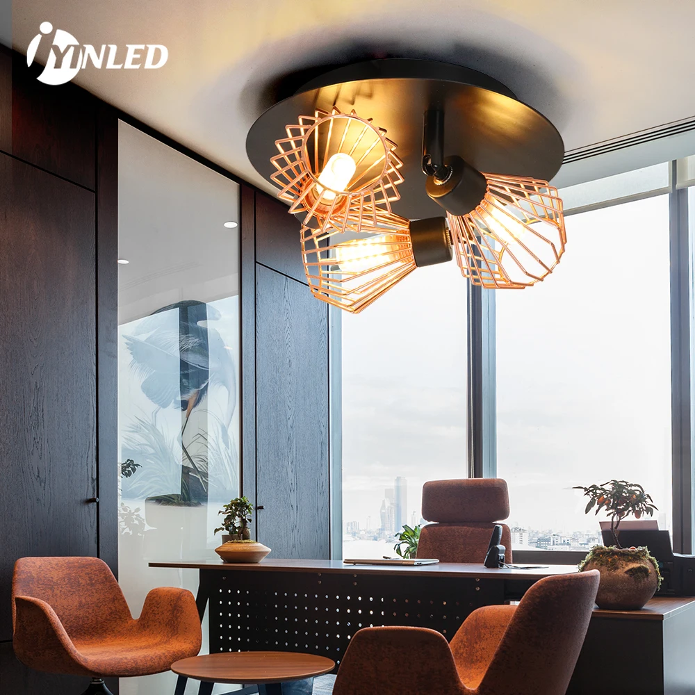 Nordic moderno retro ferro candelabro, arte minimalista, luz de teto LED, personalidade criativa pingente lâmpadas, sala de estar e quarto