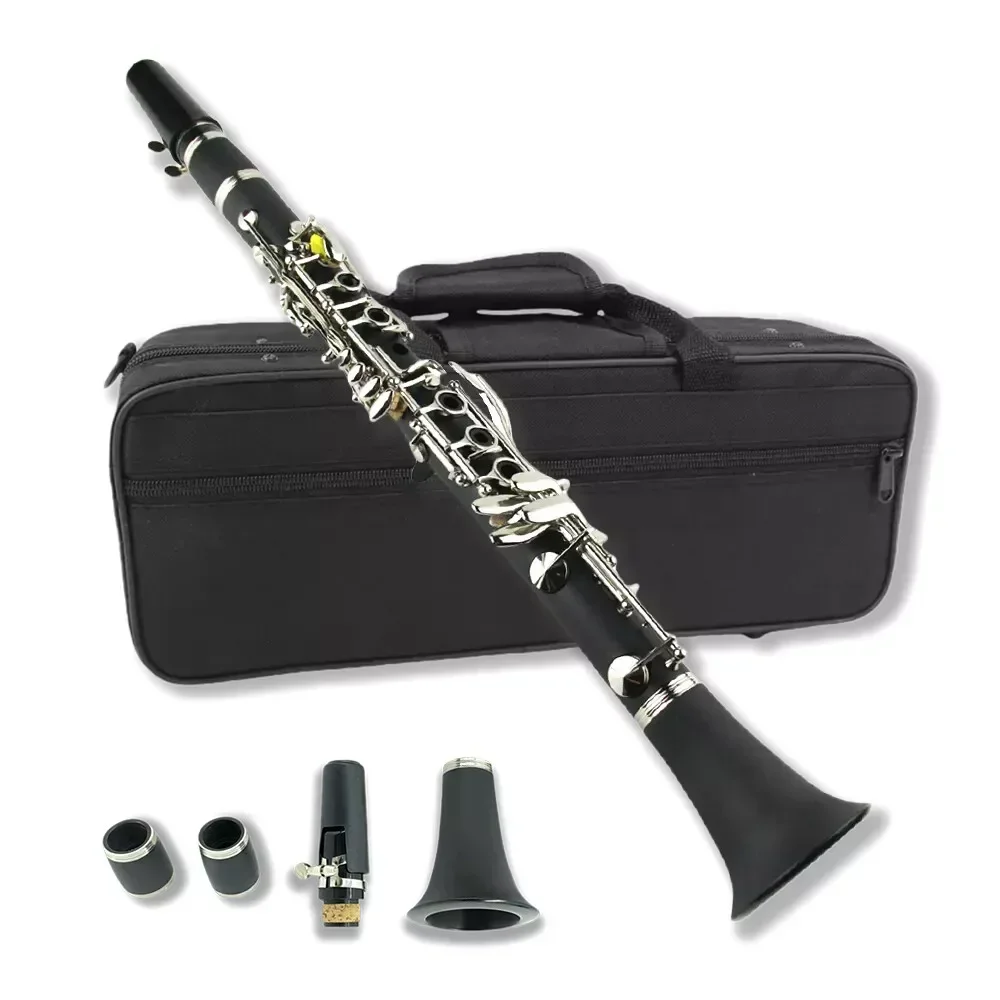 

Ebonite Eb Key Clarinet - Professional, E flat, Black, 2 Barrels, Good Sound