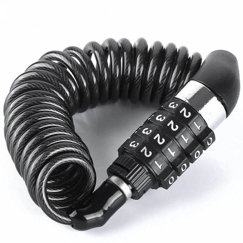 AliExpress Bicycle Lock Steel Wire Chain Lock Mountain Bike Motorcycle Anti-theft Code Steel Wire Rope Lock Luggage Lock Helmet Lock