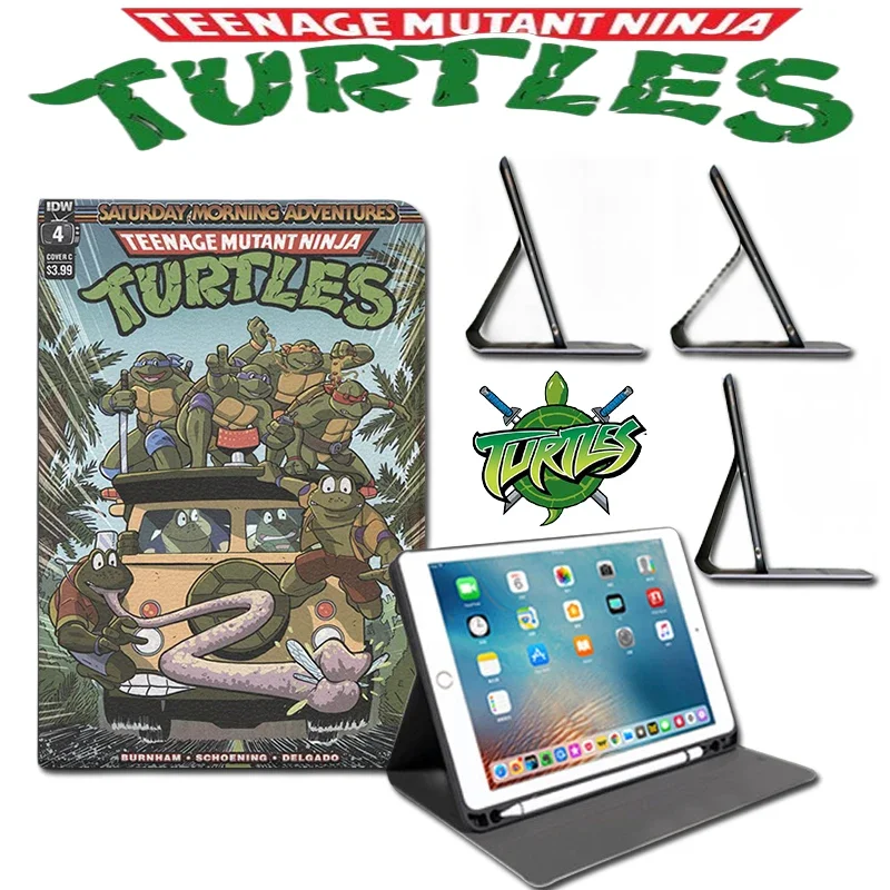 

Teenage Mutant Ninja Turtles TMNT IPad Case for Ipadair5 Case IpadPro11 Air4 Mini6 10.9 Inch 10.2 Inch Drop-proof Full Wrap Case