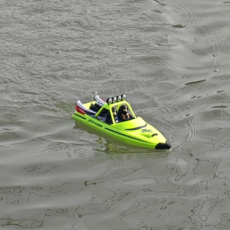 قوارب Rc رائعة هدية مضحكة-قارب جديد عالي السرعة للتحكم عن بعد بقدرة 35 كم/ساعة، قارب سباق توربو جيت بدون فرش Rc سريع، ألعاب للأطفال