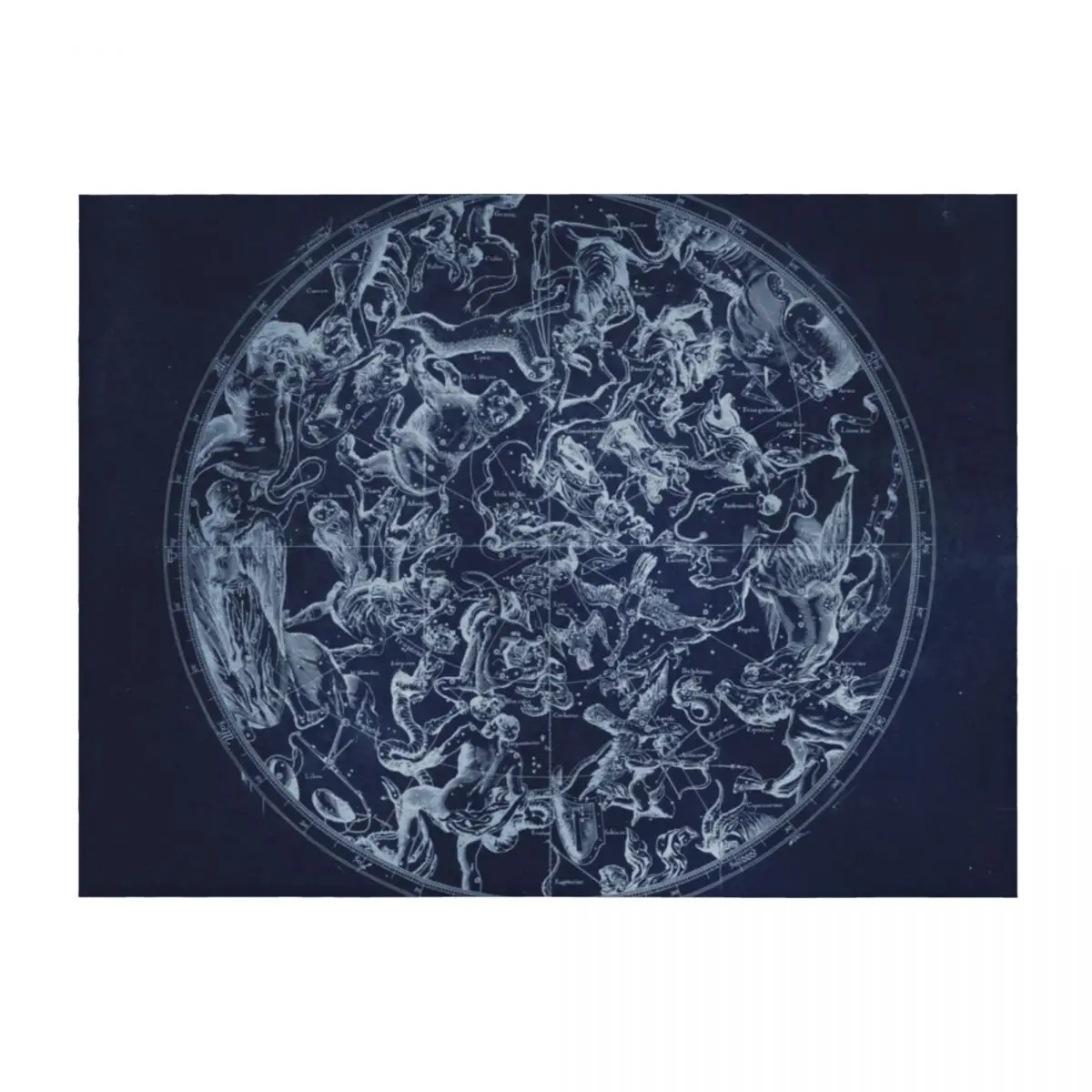 

Vintage Constellations & Astrological Signs | White Throw Blanket Single Furrys Furry Luxury Thicken Blankets