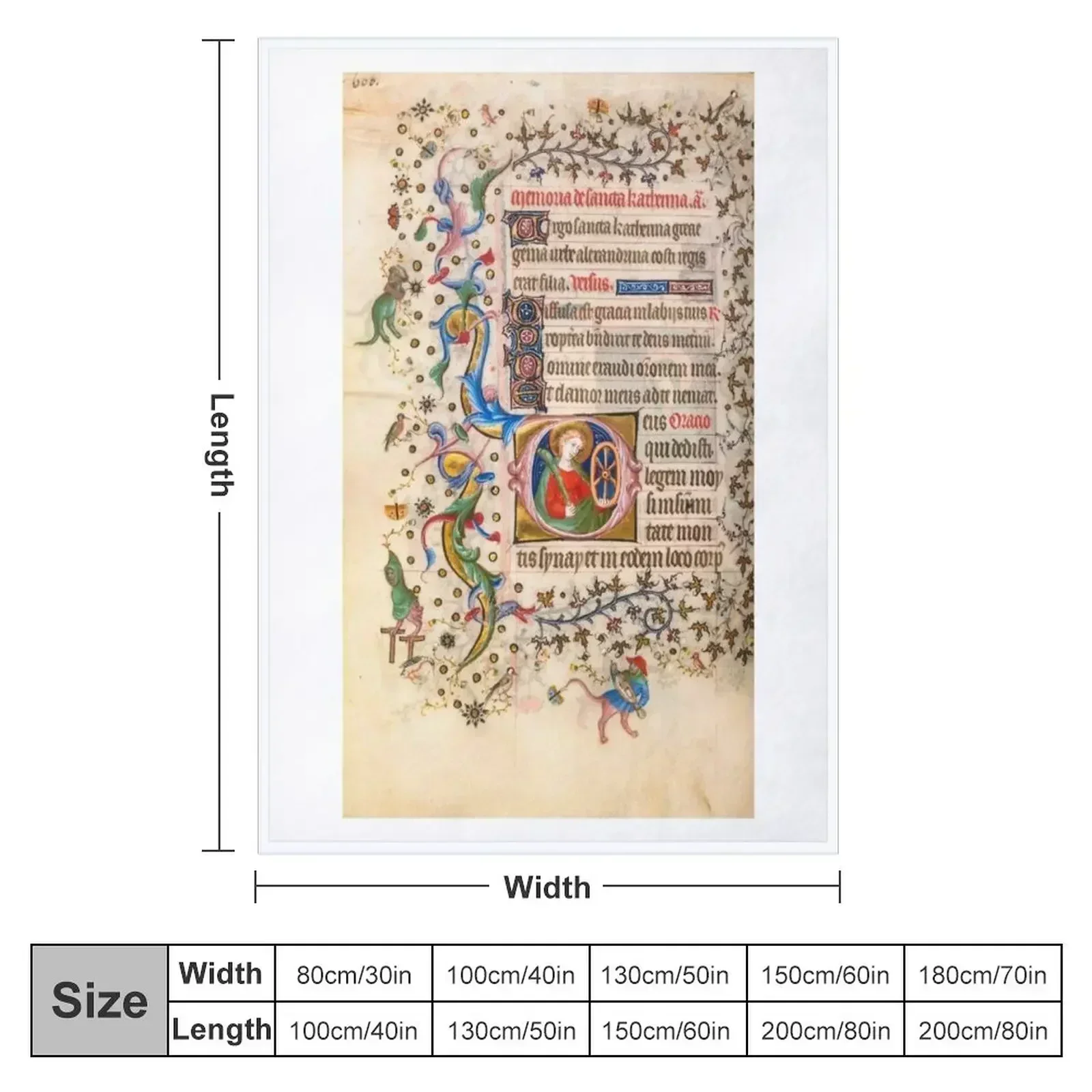 Luminous Book of Hours Throw Blanket Moving Sofa Quilt Travel christmas decoration Blankets