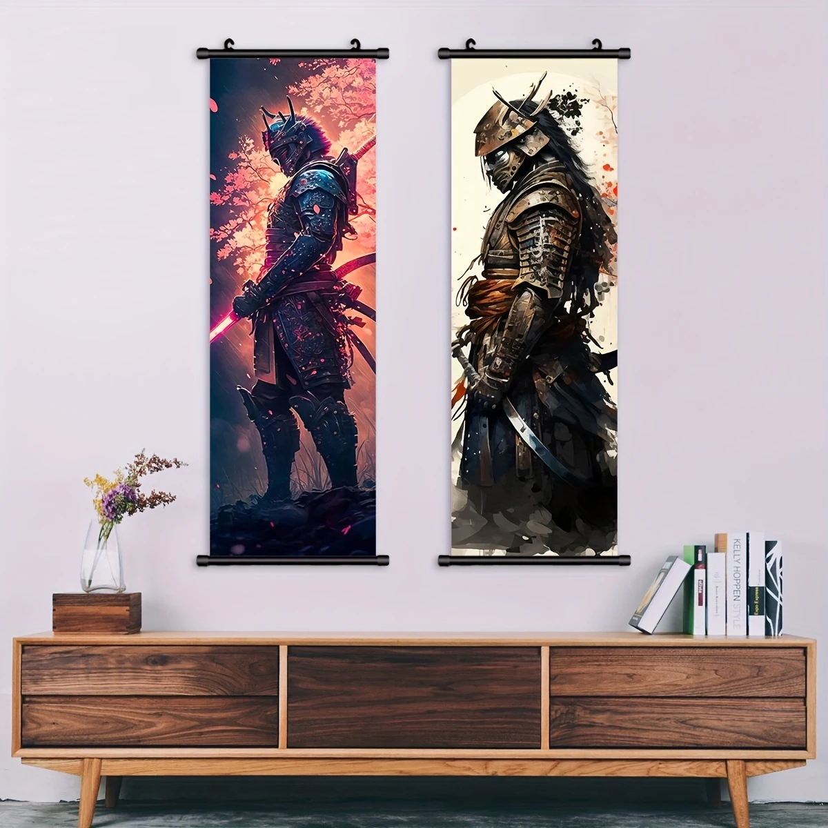 VIKAMA Dark Cherry Blossom Sam - Wall Scroll Tapestry recension och pris
