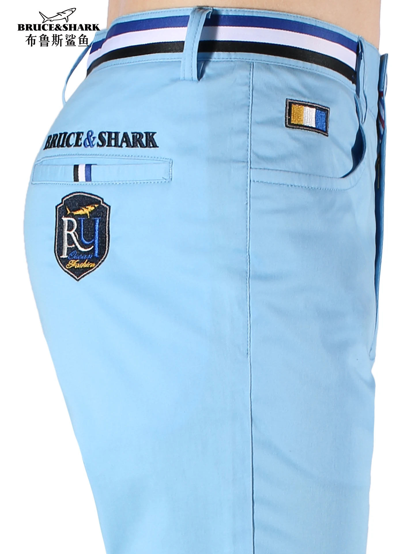 

Summer New Men's Casual Loose Straight Leg Pants Long Trousers Faion Brand Bruce & ark Large Size Street Sle