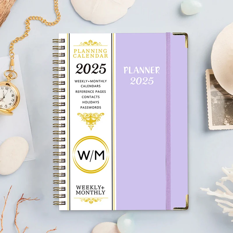 2025 Agenda Planner Notebook Diary Weekly Planner Goal Habit Schedules Journal Notebooks For School Stationery Office