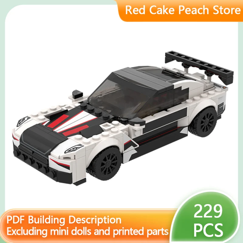 

Модель скоростного гоночного автомобиля MOC, строительные кирпичи RX7, верхний уровень, спортивный автомобиль, модульная технология, детские праздничные подарки, сборка игрушек, костюм