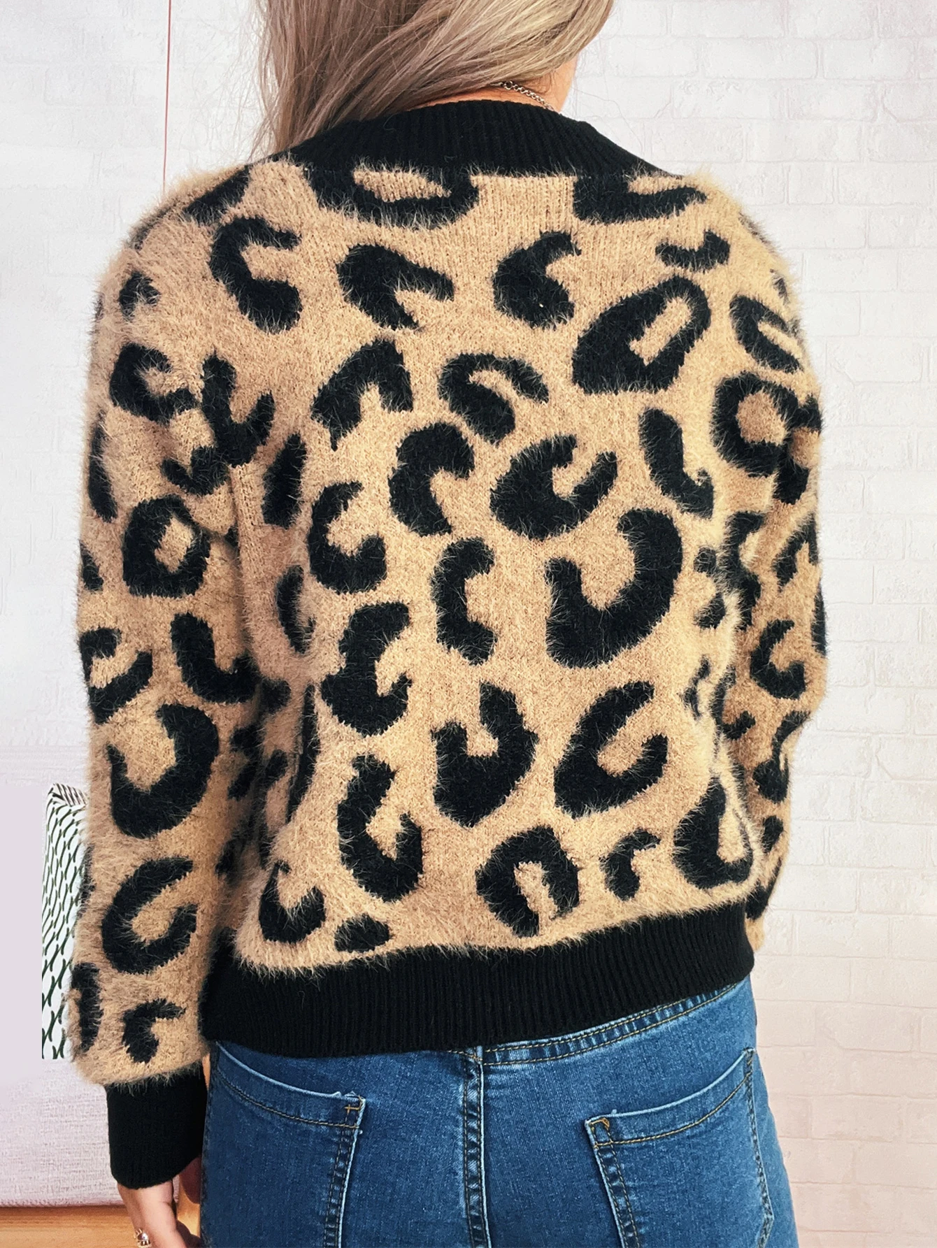 Cardigan casual feminino manga longa em torno do pescoço aberto estilo camisa cor pura tubo reto outono inverno roupas de moda