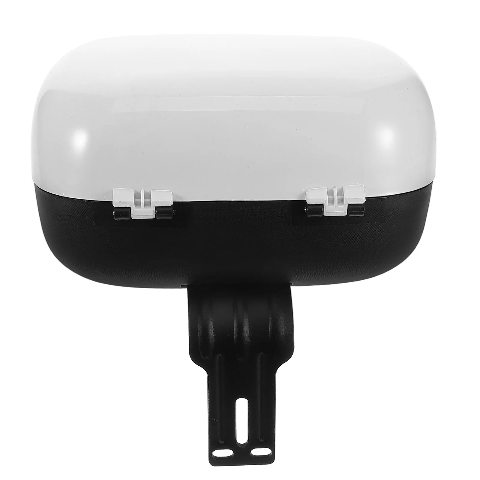 

Universal Waterproof Electric Bike Tail Box White Rear Storage Trunk Backrest Large Capacity Compatible with Scooter Motorbike